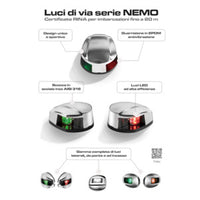 NEMO LED navigation lights -left+right 112.5° Blister - vertical mounting