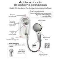 Adriana recess-fit deck shower