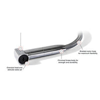Saturn cold water shower horizontal chromed base
