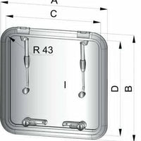VETUS ALTUS deck hatch - model 1 (ALT4242SL)