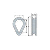 AG Stainless Steel Wire Rope Thimble Eye 3mm
