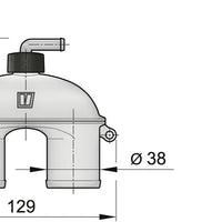 VETUS Anti-syphon device with valve, for 38mm hose (ASD38V)