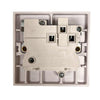 Square Edged Single Switched Socket White