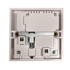 Square Edged Single Socket in White (Switched / 2 USB Charger Ports)