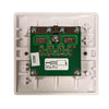 Convex Slim Coaxial TV Socket in White (Single Outlet)