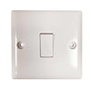 Convex Slim Single Switch in White (2 Way / 10A)