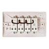 Convex Slim 4-Gang Switch in White with Link Leads (2 Way / 10A)