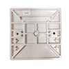 Convex Slim Single Mount Blanking Plate in White