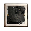 Round Edge Single Socket Brushed Steel (Switched / 13A / Double Pole)