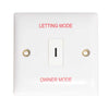 Convex Secret Key Switch Plate with Key (Letting / Owner Modes)