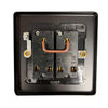 Round Edge Double Switch Matt Black (2 Way / 10A)