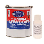Baileys Premium Flowcoat in Brilliant White (500g / with Hardener) BA-016 7502