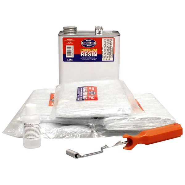 Baileys Fibreglass Repair Kit with Bubble Burster (40 sq ft) BA-3540 3540