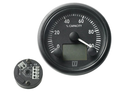 VETUS battery monitor 12/24V, with 200A shunt, black