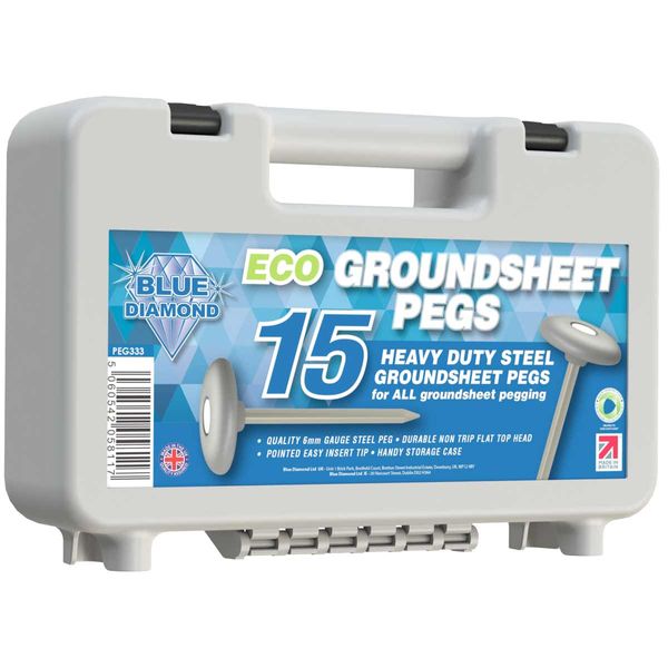 Blue Diamond Eco Groundsheet Pegs (Case Of 15)