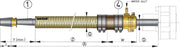 VETUS Polyester stern tube, length 500mm. (Includes cutless bearing, diameter 25mm).