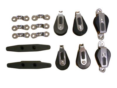 Lazy Jack Kit - for Boats Up To 31' - Basic Hardware Only without Camcleats, Fairleads and Fastenings