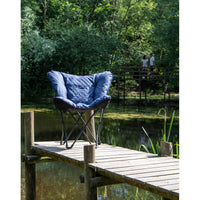 Bo-Camp Industrial Collection Butterfly Chair Himrod Blue