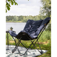 Bo-Camp Industrial Collection Butterfly Chair Himrod L Blue