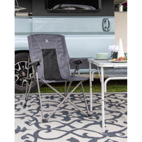 Bo-Camp Folding Chair Fraser 4 Positions Anthracite