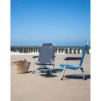 Bo-Camp Beach Chair Copa Rio Beach Aluminium Graphite