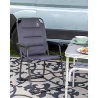 Bo-Camp Chair Copa Rio Air XL Padded Aluminium Grey