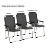 Bo-Camp Chair Copa Rio Deluxe M Aluminium Grey