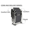 Bo-Camp Chair Copa Rio Deluxe M Aluminium Grey