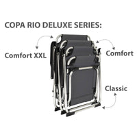 Bo-Camp Chair Copa Rio Deluxe M Aluminium Grey