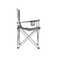 Bo-Camp Folding Chair Compact Steel Grey