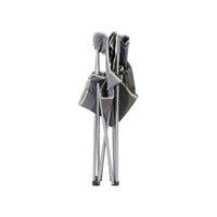 Bo-Camp Folding Chair Compact Steel Grey