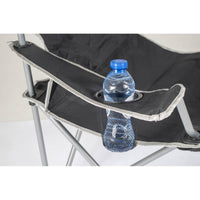 Bo-Camp Folding Chair Compact Steel Black