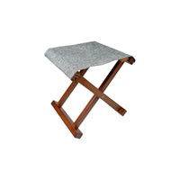 Bo-Camp Urban Collection Stool Brentford Wood Grey