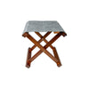 Bo-Camp Urban Collection Stool Brentford Wood Grey