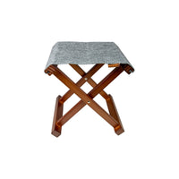Bo-Camp Urban Collection Stool Brentford Wood Grey