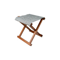 Bo-Camp Urban Collection Stool Brentford Wood Grey