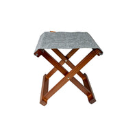 Bo-Camp Urban Collection Stool Brentford Wood Grey