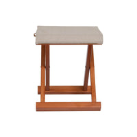Bo-Camp Urban Collection Stool Brentford Wood Beige