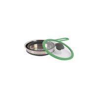 Bo-Camp Steel Pan with Lid Foldable Silicon (1.3 Litres)