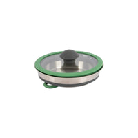 Bo-Camp Steel Pan with Lid Foldable Silicon (1.3 Litres)