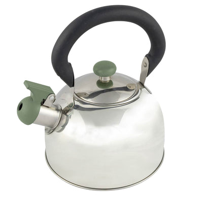 Bo-Camp Whistling Kettle Trend 2 Foldaway Handle Rvs (2.5 Litres)