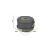 Bo-Camp Cookware Set Explorer Hard Anodised Aluminium (4 Pieces)