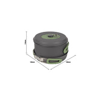 Bo-Camp Cookware Set Explorer Hard Anodised Aluminium (4 Pieces)
