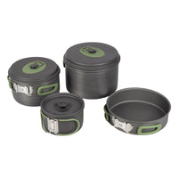 Bo-Camp Cookware Set Explorer XL Hard Anodised Aluminium (4 Pieces)