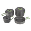 Bo-Camp Cookware Set Explorer XL Hard Anodised Aluminium (4 Pieces)