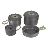 Bo-Camp Cookware Set Explorer XL Hard Anodised Aluminium (4 Pieces)