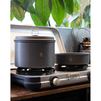 Bo-Camp Cookware Set Explorer XL Hard Anodised Aluminium (4 Pieces)