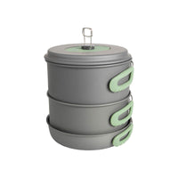 Bo-Camp Cookware Set Explorer with Tea Kettle Aluminium (4 Pieces)
