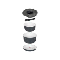 Bo-Camp Cookware Set Trekking Ceramic Coating Aluminium (7 Pieces)