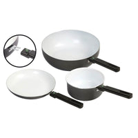 Bo-Camp Frying Pan Sprint Removable Handle Black/White (Dia 26cm)